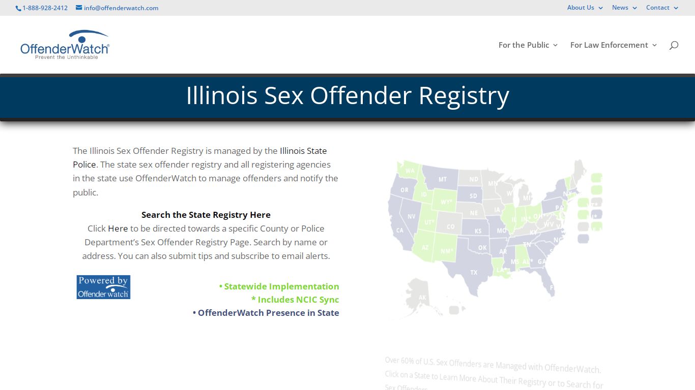 Illinois Sex Offender Registry - Search for Sex Offenders